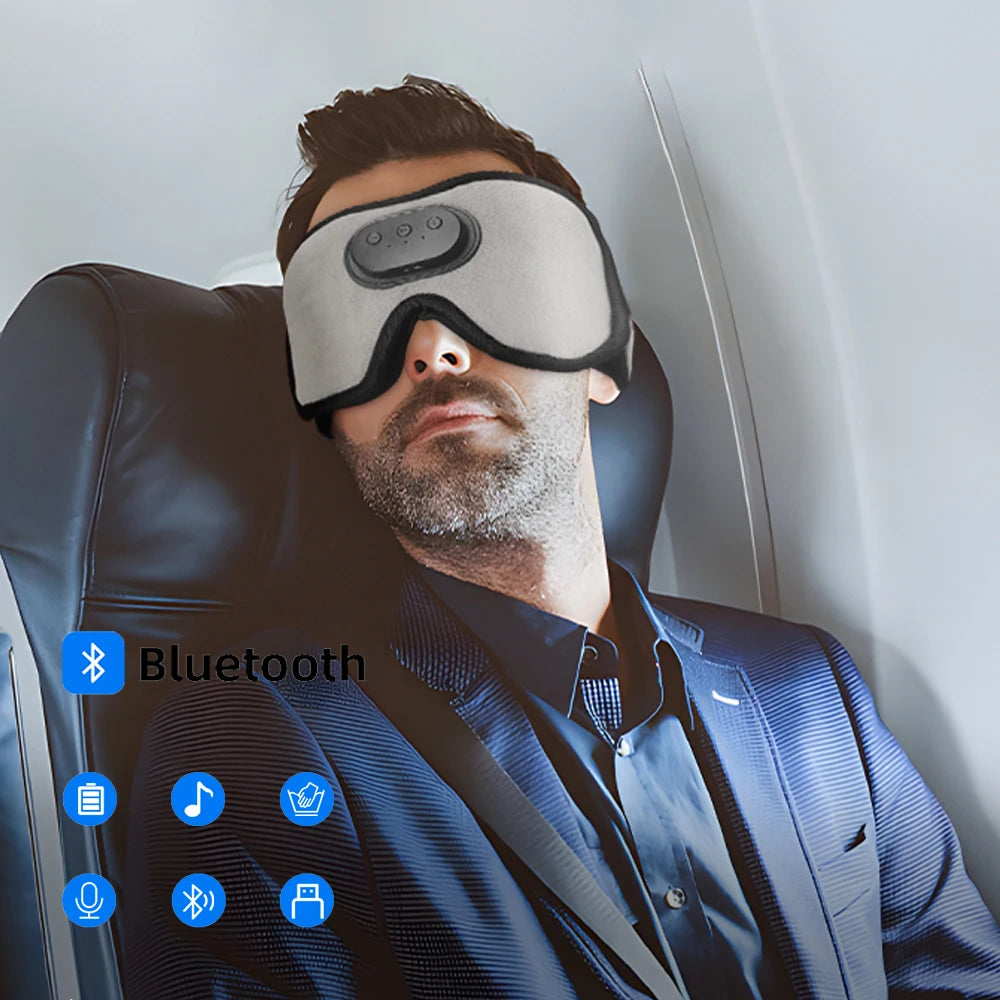 Smart Sleep Mask with Bluetooth Headphones